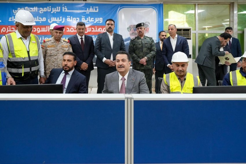 بطول 52 كم.. السوداني يطلق تشغيل خط (400 ك.ف) في محطة العمارة