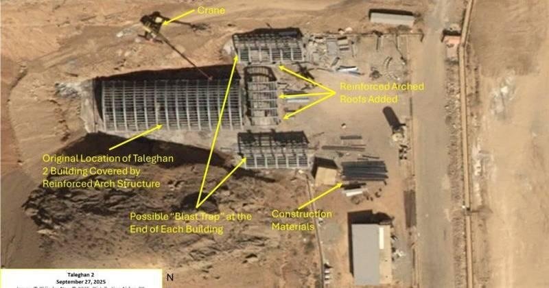 إيران تستأنف البناء في موقع “طالقان-2” النووي الذي دمرته إسرائيل