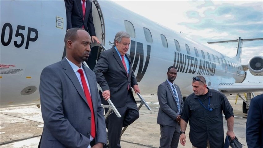 الأمين العام للأمم المتحدة أنطونيو غوتيريش يصل إلى العاصمة بغداد