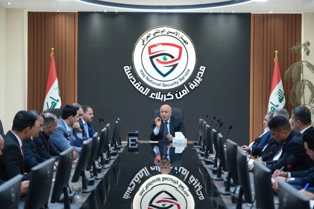 الخطابي يزور مديرية أمن كربلاء ويؤكد أن الأمن يشكل الركيزة الأساسية لأي عملية تنمية وتطور